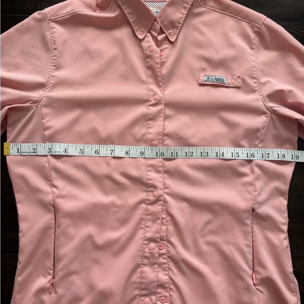 Columbia Pink Button-Up Women's Top - Picture 9 of 12